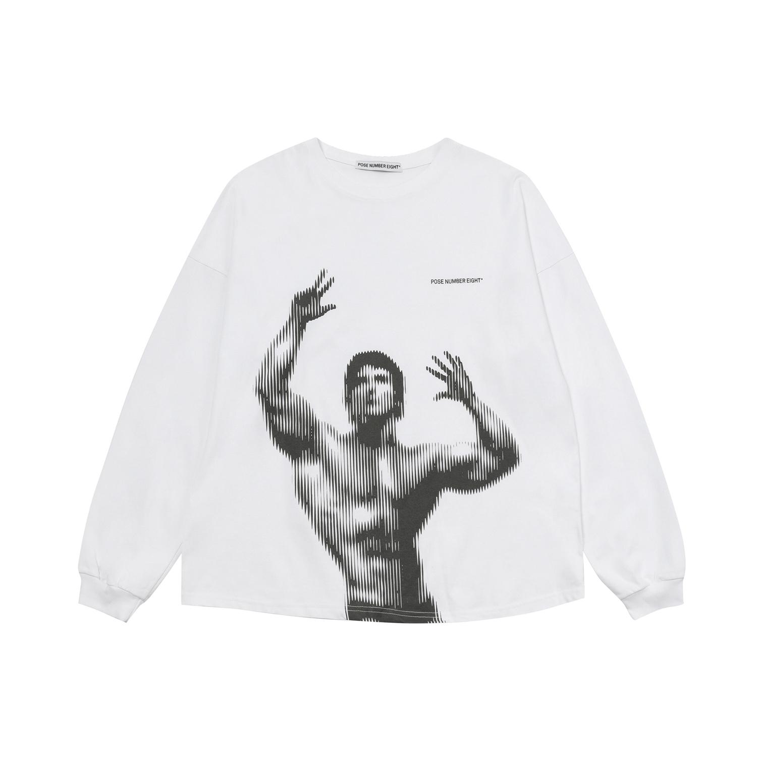 Pose Number Eight Eight Posing Long Sleeve (White/Black) 1