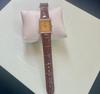 [USED] SEIKO Quartz Wristwatch Gold/Brown Vintage Printing.
