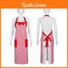 Cosplay Costume Halloween Set Chef Hat Striped Apron Role Play Themed Events