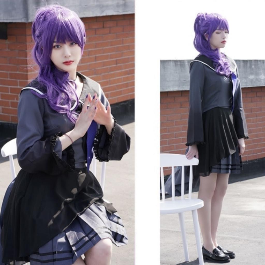 Asahina Mafuyu Cosplay Costume Wig Anime Project Sekai Colorful Stage Cosplay Halloween Party Uniform for Women Girls