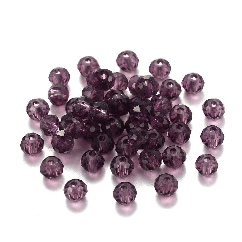DIY Jewelry Craft Kit: Transparent 3-8mm Glass Beads, Rice, Diamond, Crystal Cuts, Lantern Shapes, Spacer Beads - Perfect For Accessory Making