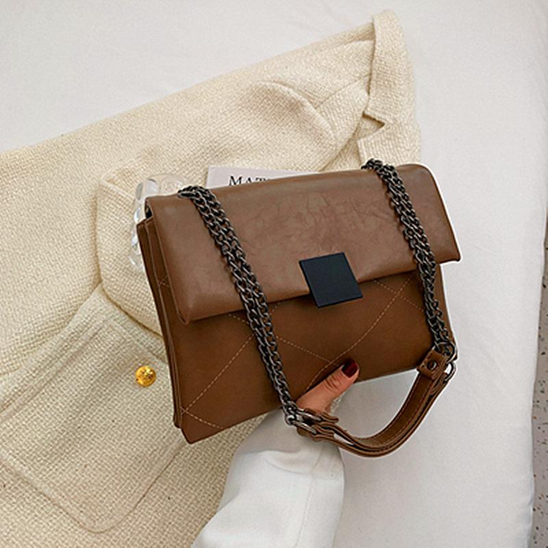 Neueste PU-Leder-Laptoptasche Einfache Handtaschen Berühmte Marken Damen-Umhängetasche Lässige Große Tragetasche Vintage Damen-Umhängetaschen