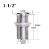 316 Stainless Steel Boat Thru Hull Fitting Connector Water Outlet Drain Hose Joint Plumbing Fittings for Yachts Marine Hardware 3
