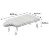 Yamazaki (Yamazaki) Scandinavian-style lightweight ironing board, checkered gray, approximately W69 x D37 x H20cm, steel mesh construction, with hange