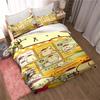 Cartoon Character (Pom Pom Purin) Printed Bedding Set Duvet Cover 1 Duvet Cover 2 Pillowcases Adult and Children Bedding Set Lux