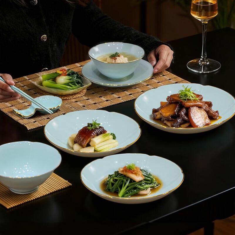 Jingdezhen High-Temperature Ceramic Dinnerware Set