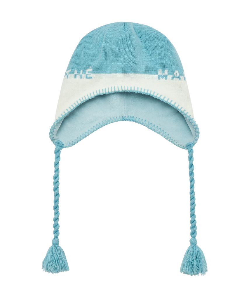 Malittepeulangsowajeobeo Regular Logo Earflap Beanie Sky Blue