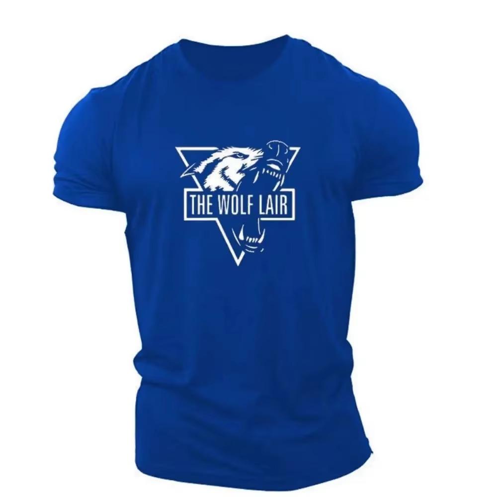 The Wolf Lair Printing Summer New Men T-Shirts Short Sleeve Tops  Tshirt O-Neck Oversized Clothing Casual Men Shirt Tees