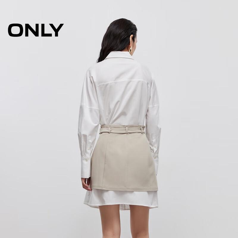 ONLY 2025 Summer A-Line Long Sleeve Shirt Dress