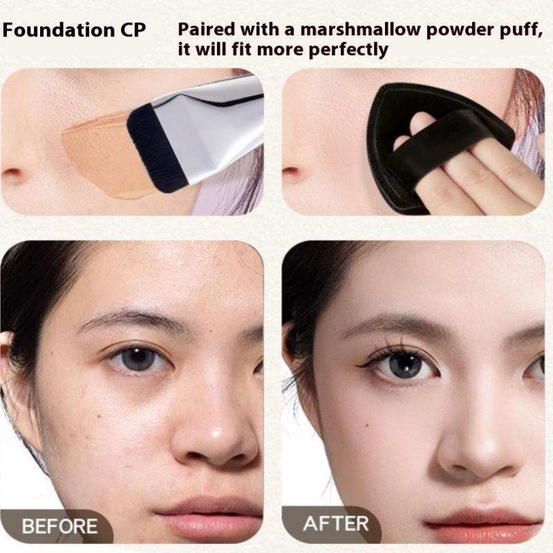 Ein-Wort Flachpinsel für Foundation Leichter Pinsel für flüssiges Make-up Mit Make-up-Schwämmchen Zubehör für Make-up-Werkzeuge