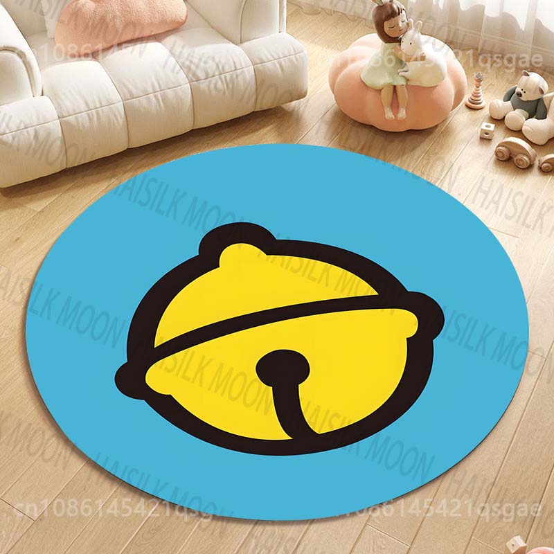 Multiple Styles Japan Cute Doraemon Print Round Rugs for Living Room Bedroom Floor Mats Kids Room Household Carpet Home Decor