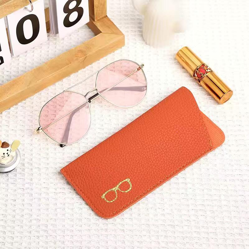 

Японский Минималистичный Чехол для Очков из Мягкой Кожи для Женщин: Высококлассный, Портативный и Легкий. 17*7.5cm