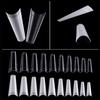 500Pcs False Nails French Nail Art Tips Coffin False Nail Tips for Acrylic UV Gel Application Manicure