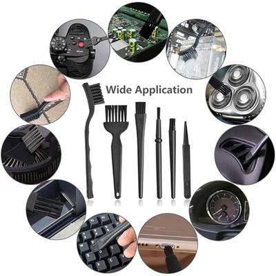 Portable Keyboard Brush,Nylon Anti Static Brush Kit Fit for MacBook Laptop,Phone,Computer Keyboard,Car Interior Detailing,Razor Cleaning Brush