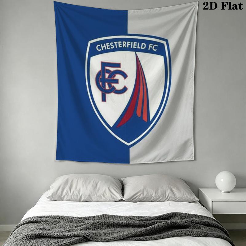 Chesterfield F.C Wall Tapestry Aesthetic Wall Hanging Printed Fabric Blanket Decorative Tapestries for Bedroom Living Room Home Decor