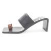 Excellent JIL SANDER Sandals Bicolor Leather Black Leather Women 35 J15WP0112 Used