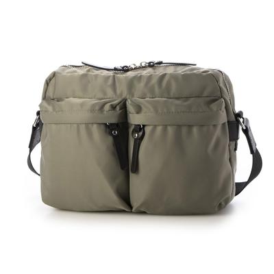 [Isaac] Double Pocket Basic Shoulder Bag 2001222 Greige (26)
