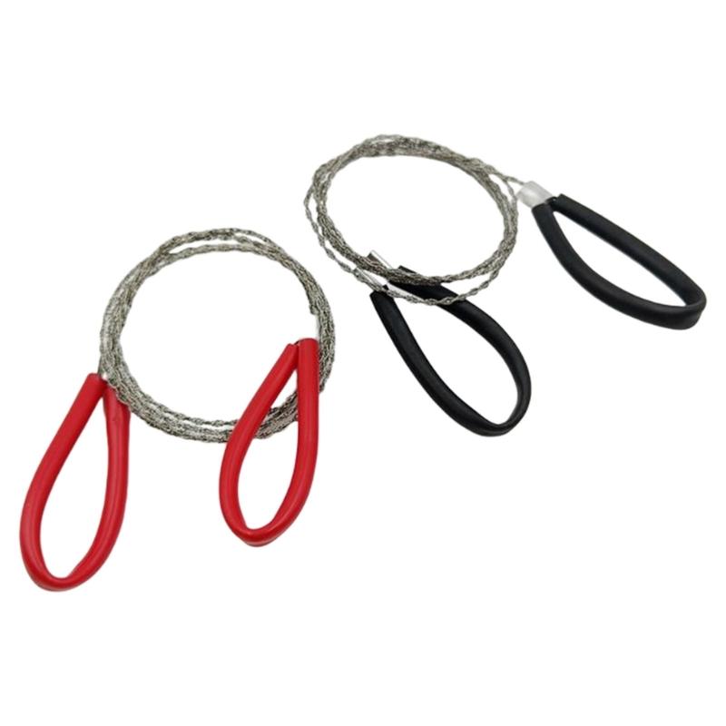 652F 2Pcs Steel Wire Handsaw For Woodworking Cutting Ergonomic Portable Gardening Construction Applications