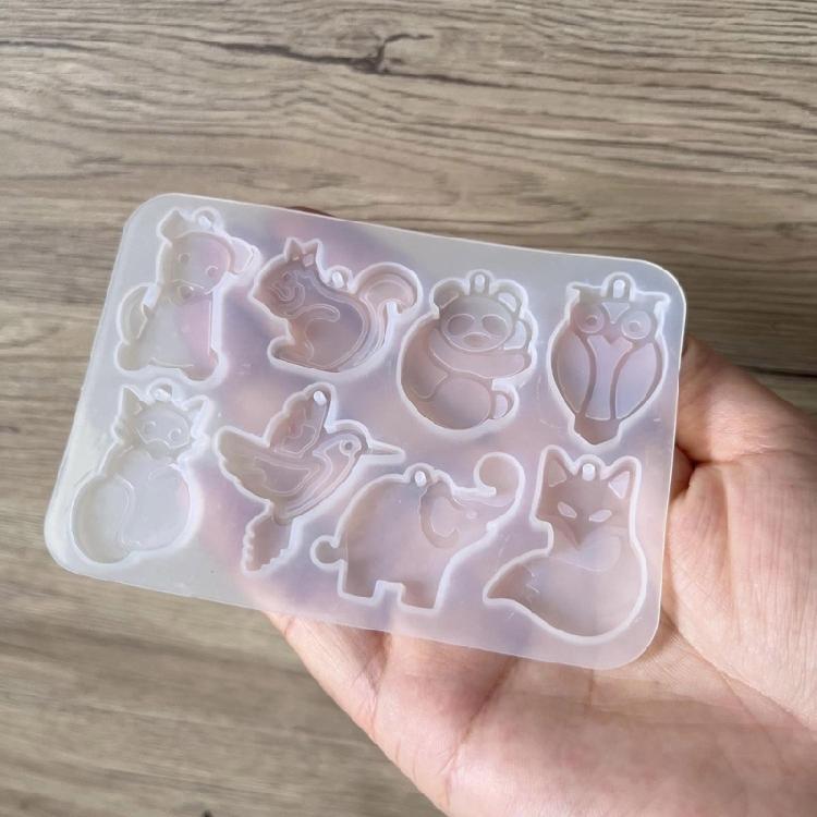 Animal/Fruit Earring Pendant Mold Silicone Crafting Template For DIY Jewelry Charm Creative Gift For Art Lovers