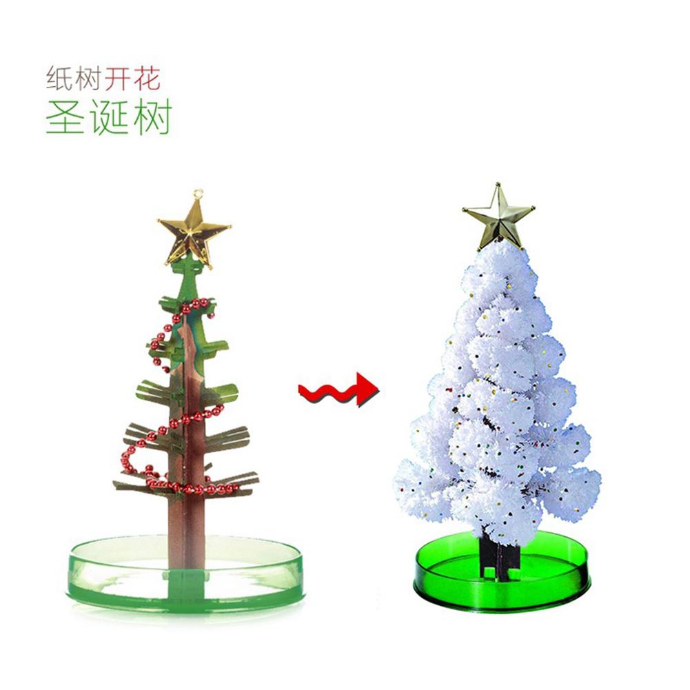 Funny Magic Growing Tree Paper Crystal Tree Desktop Cherry flower Toys for Christmas Perfect gift for kid and adult