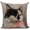 Cat Cushion Cover Kitten Printed Linen Throw Pillows Living Room Sofa Decor Throw Pillows Home Decoration Pillowcase Xcm