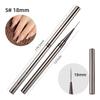 7/9/11/15/25mm Nail Brush Acrylic French Stripe Line 1Pcs Pink Black UV Gel Painting Pen Carved Nail Art Liner Brush For Manicur