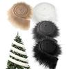 Muiltcolor Long Plush Clothing Decorative Strips 4pcs Winter Soft DIY Costume Faux Plush Ribbon Tape For Home Decoration
