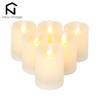 6Pcs LED Flameless Candles Flickering Battery Operated Pillar Candles Tealight Led Halloween Christmas Weddings Home Decor