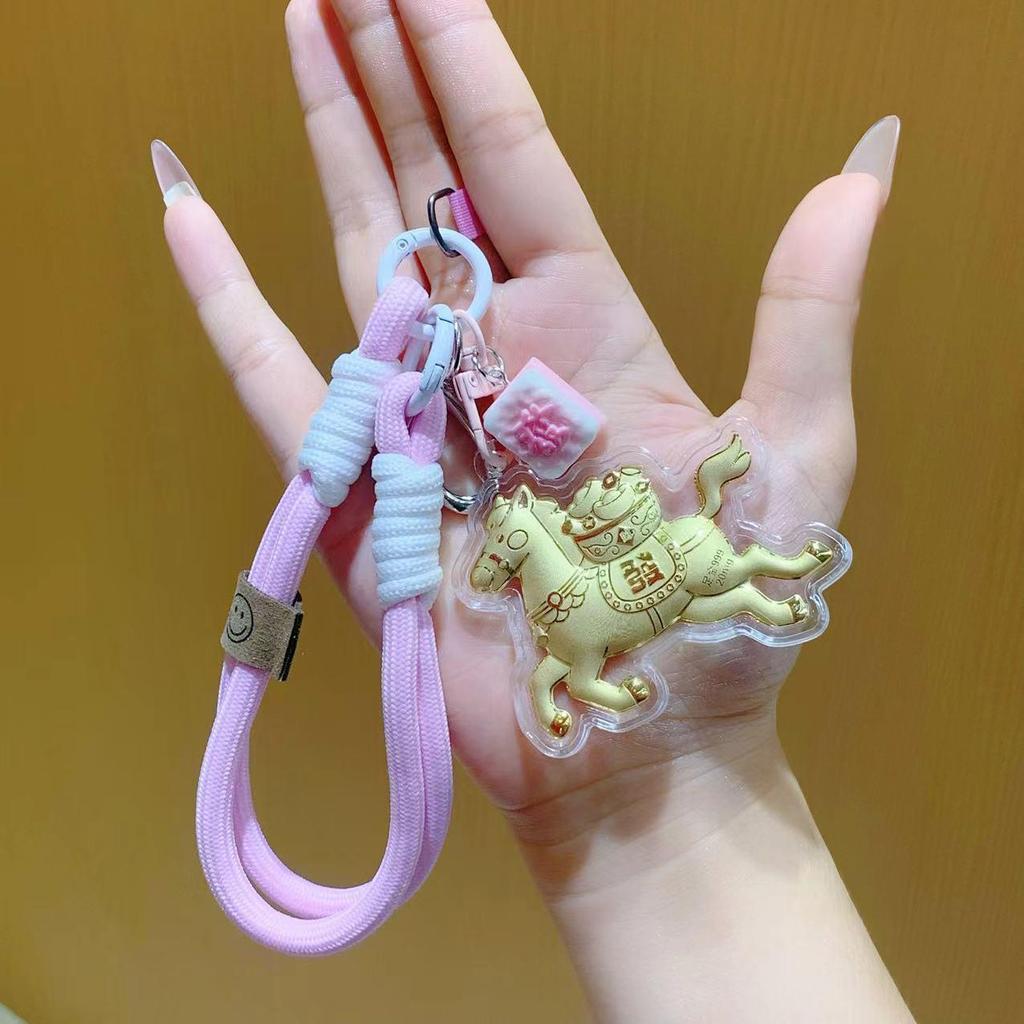 20mg 999 Fine Gold Key Backpack Pendant Charm - Perfect Gift for Girlfriend