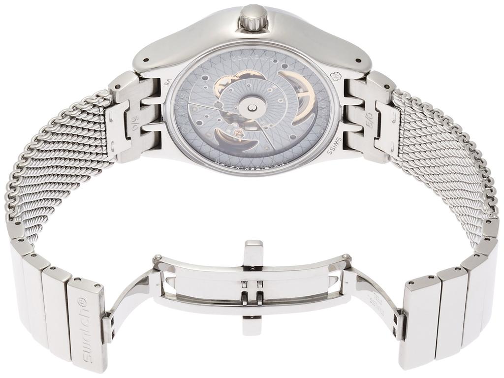 Swatch SISTEM51 IRONY Automatic Watch, SISTEM STALAC L (Large), YIS406GA, Officially Imported, Silver