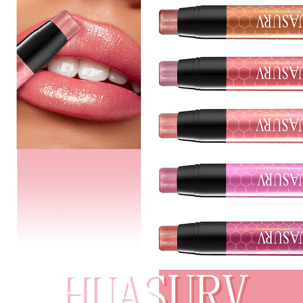 HUASURV Ten-color Long-lasting Pearlescent Lipstick , Complexion Moisturizing, Easy To Color, Pearlescent Fine Flash