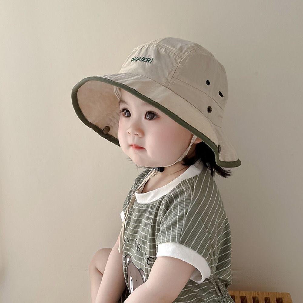 Summer Baby Bucket Hat Quick-dry Fisherman Hat Cute Children