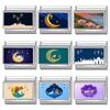 New Classic Hari Raya Haji Element Moon Sheep Pattern Italian Charm Links Fit 9mm Bracelet Stainless Steel DIY Making Jewelry