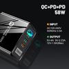 58W Dual Fast Charger with 2PD + QC3.0 for EU, US, UK, KR, AU