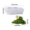 Flexible Silicone Alligator Shape Planter Mold For Resin Art Concrete Cement Casting And Decorative Candle Container
