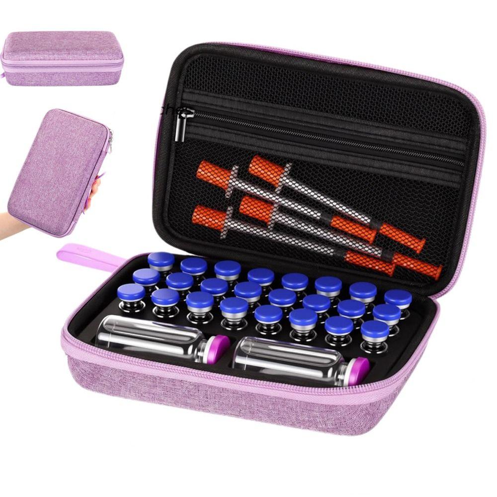EVA Insulin Vials Storage Case Large Capacity Insulin Organizer  Diabetics Care