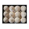 12 Pcs Velvet Glitter Christmas Ball Ornaments 3.15" Shatterproof Flocked Sequin Balls Christmas Tree Ornaments for Indoor Outdoor Holiday Party Decor