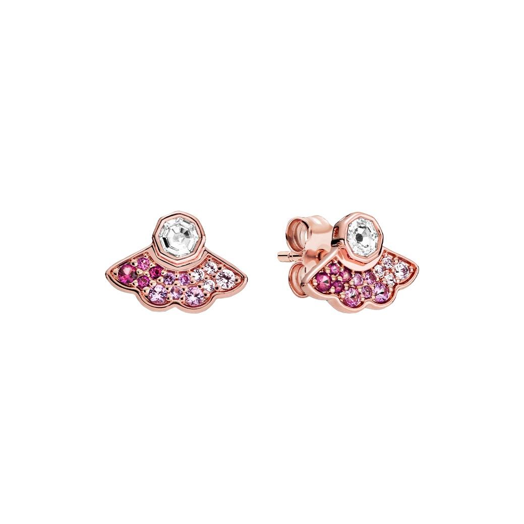 Pandora Limited Edition Fan Earrings Women earrings Pink 288194C01 Box,Pink