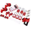 Electrical Lockout Tagout Kit Loto Tag Hasp Padlock Breaker Lock Out Device Storage Bag for Industrial Use