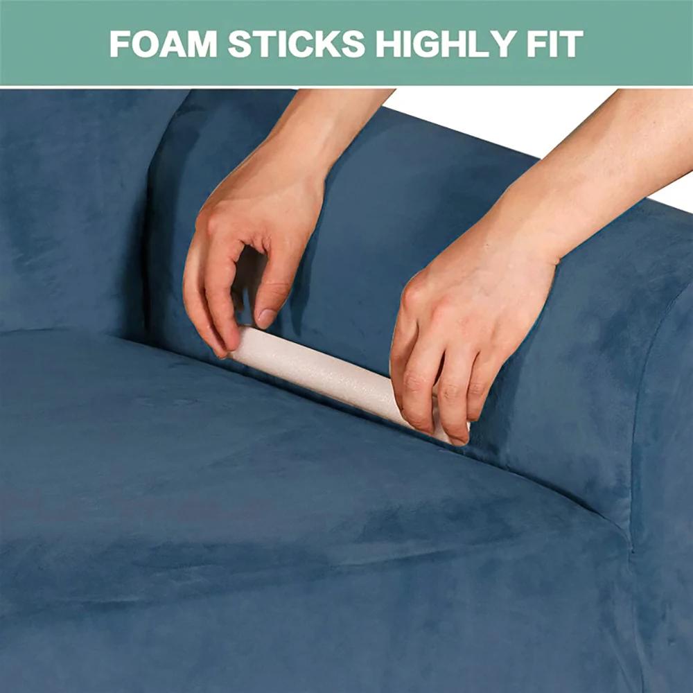 Super Soft Velvet Sofa Cover For Living Room Elastic L Shaped Chaiselongue Corner Couch Slipcover Washable Armchair Sofa Covers
