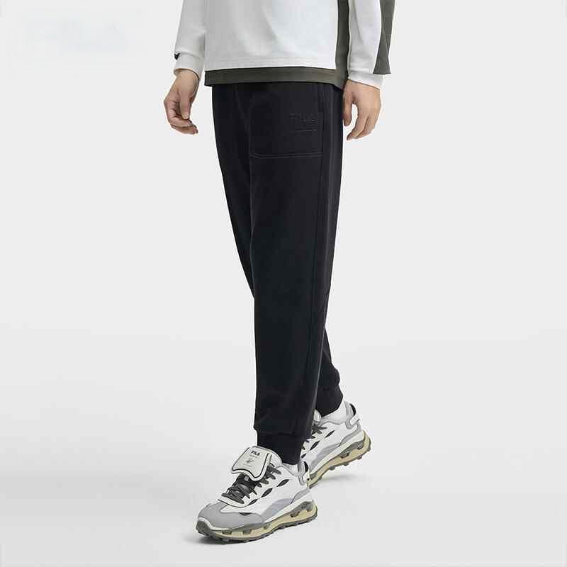 New FILA Casual Pants Men's Jet Black F11M448606FBK