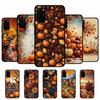 Pumpkin Happy Fall Autumn Phone Case Silicone PC+TPU For Samsung S10 20 30 22 23 24 Plus Lite Ultra Cover