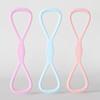 Figure 8 Fitness Resistance Band Anti-slip Silicone 25/35Lbs Men Women Arm Shoulder Stretch Strength Training Exercise Elastic Strap Tension Rope