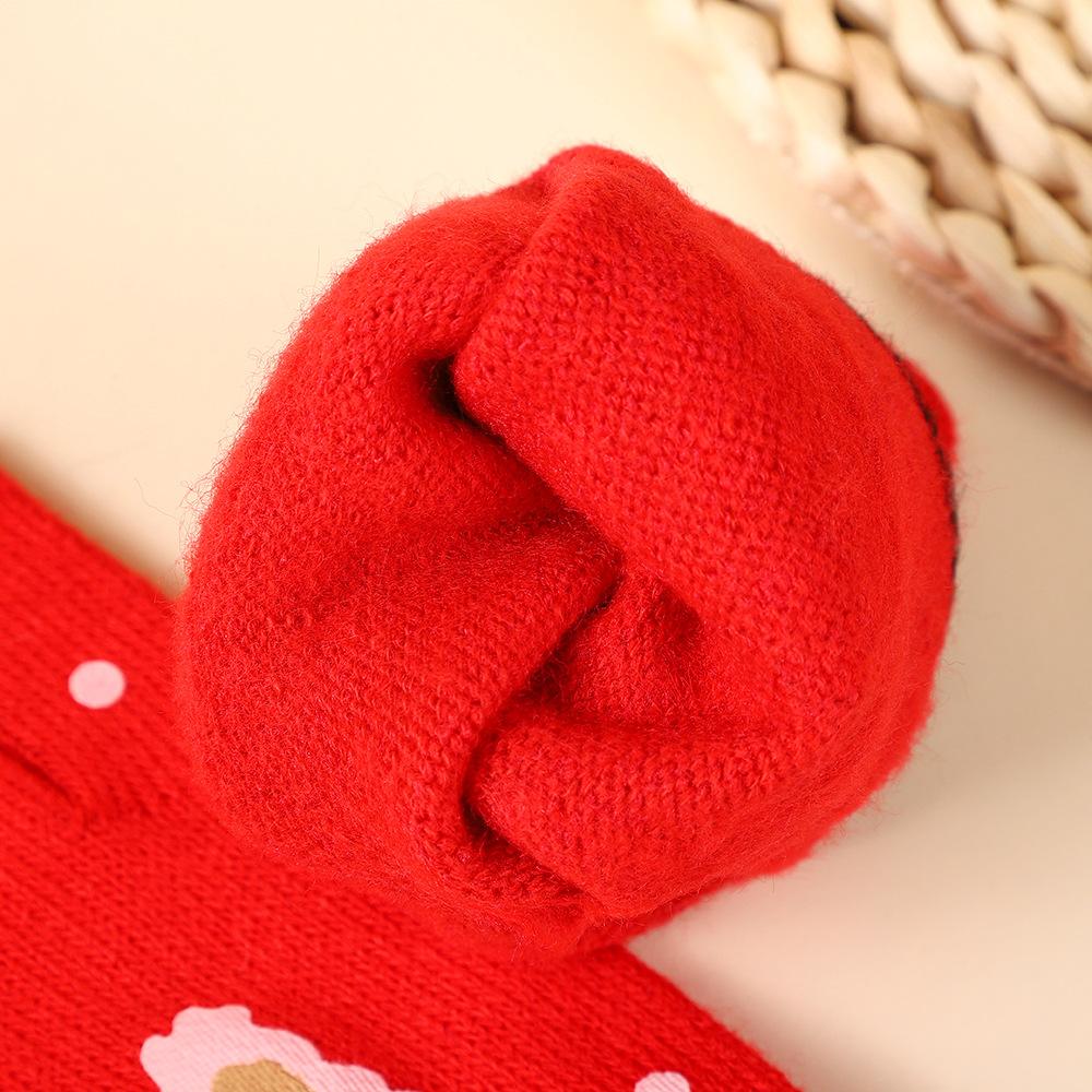 Premium Knitted Christmas Gloves Santa Snowflake Design Touchscreen Compatible Warm Winter Adult Kids Sizes Festive Gift