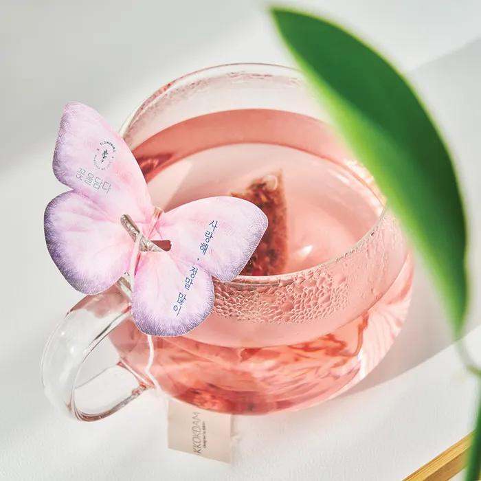 Sensible Gift Flower Tea Butterfly Tea Bag 6-piece Gift Set