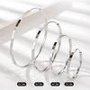 Sterling Silver Big Hoop Earrings for Women - High-End Fashion Circle Dangle Style