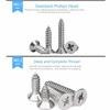 Cross Phillips Self-tapping Screws 304 Stainless Steel Wood Screws  Furniture Assembly
