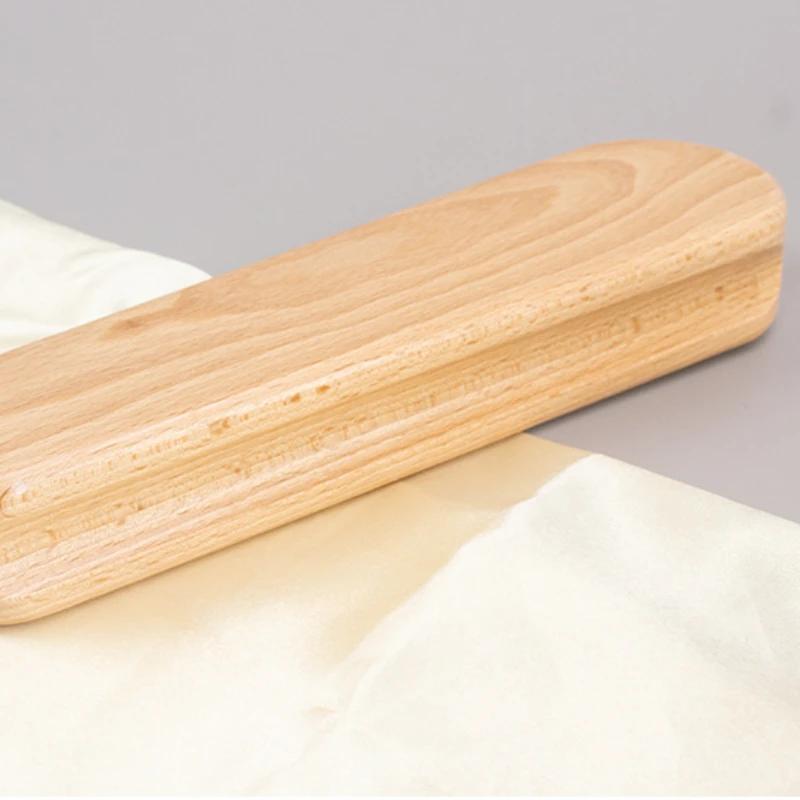 Clapper de Sastre de Madera de Haya Multiusos Almohadilla de Presión Profesional de Doble Cara para Acolchado Costura Planchado Accesorios de Tela