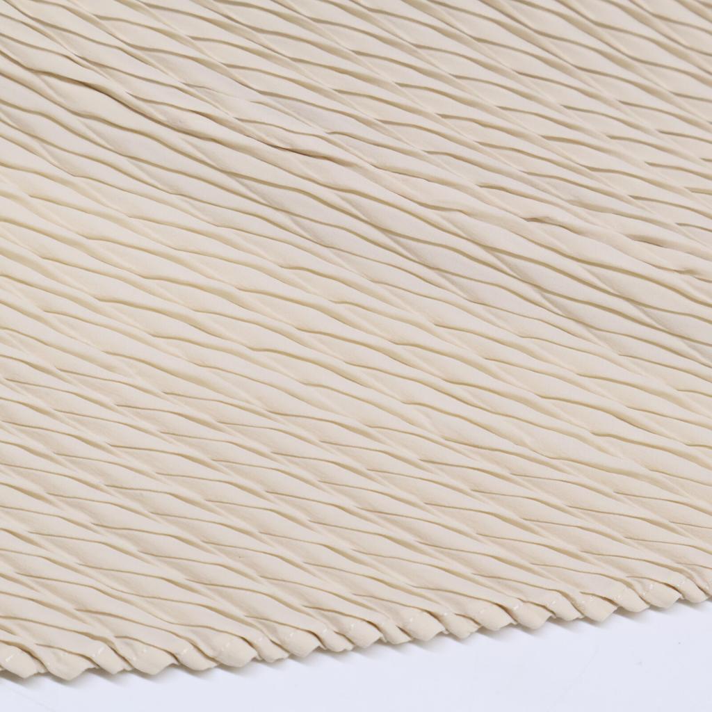 ISSEY MIYAKE Ivory IM43FF146 ORBICULAR PLEATS Pants Bottoms 2 IvoryUsed