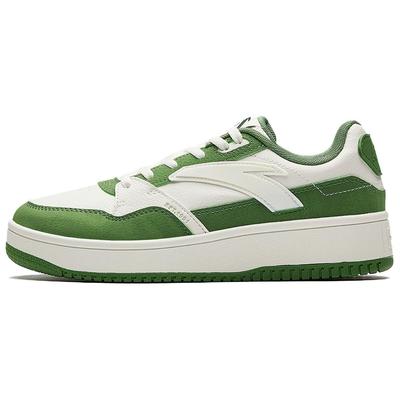 Moda Retro Wszechstronne Antypoślizgowe Odporne na Ścieranie Niskie Buty Skateboardowe Damskie Trampki Białe Zielone 122538033R-4